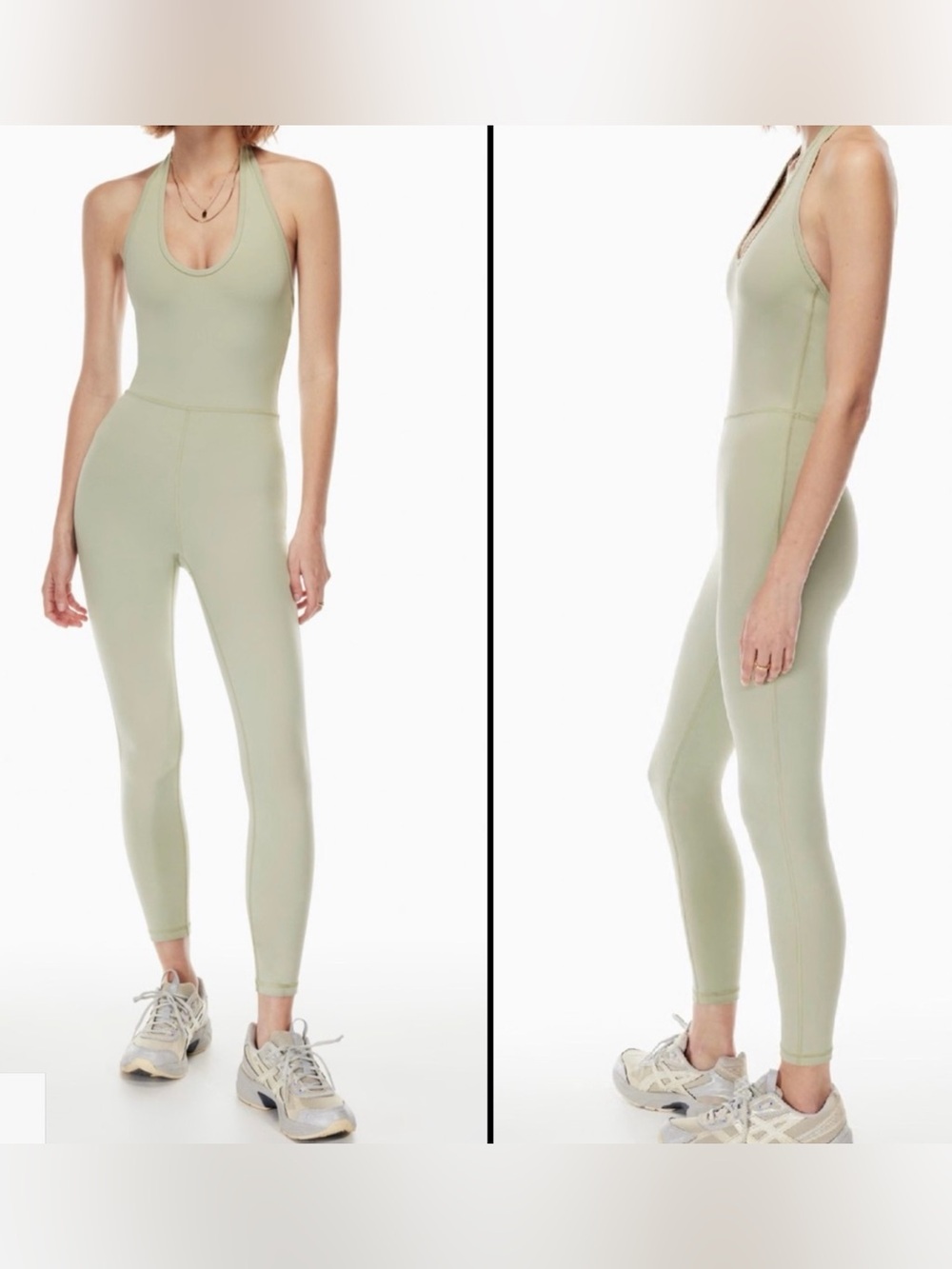 Wilfred Look Athletic Halter Jumpsuit Onsie Athleisure